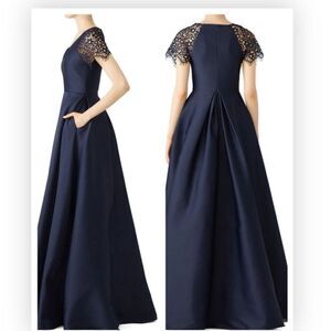 Monique Lhuillier Navy Blue Ball Gown size 4 $545